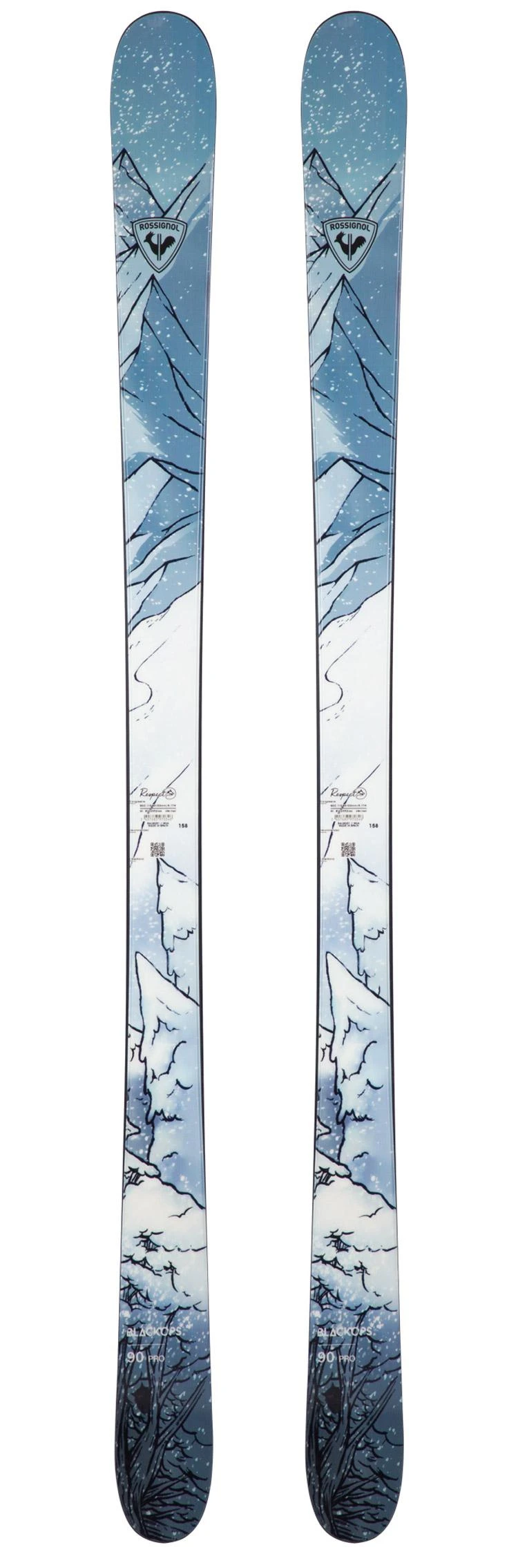 Rossignol Ski-Set Blackops Pro Open + Bdg 1 Rossignol Ski-Set Blackops Pro Open + Bdg