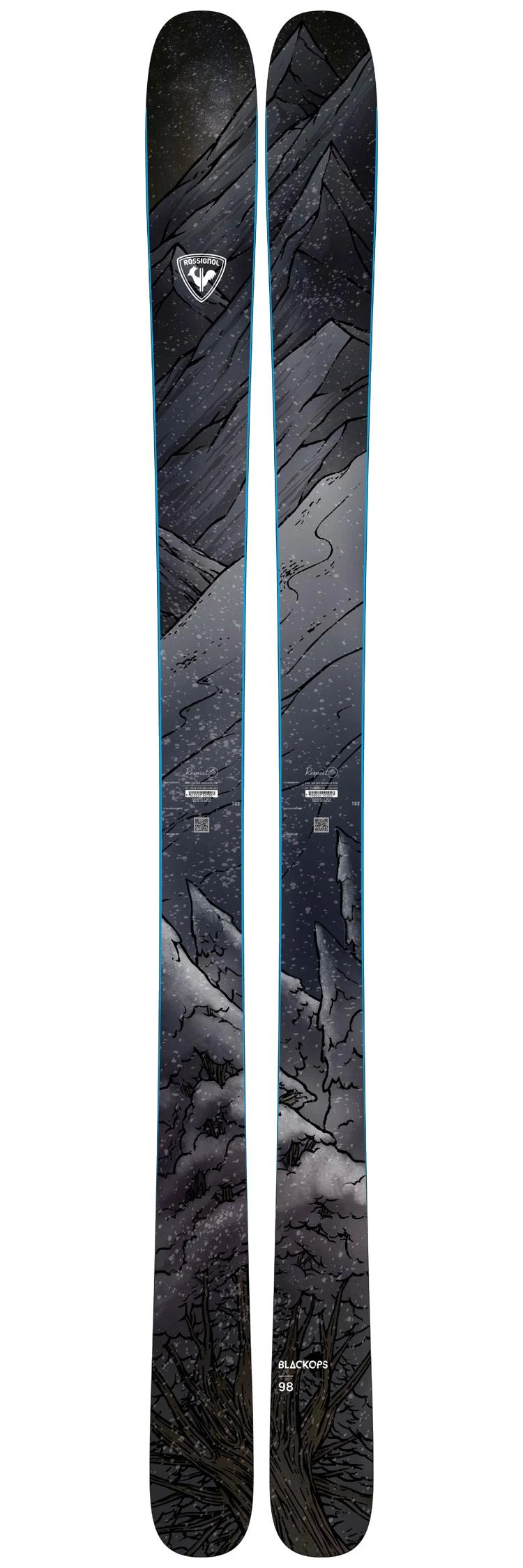 Rossignol Ski-Set Blackops 98 + Bdg 1 Rossignol Ski-Set Blackops 98 + Bdg