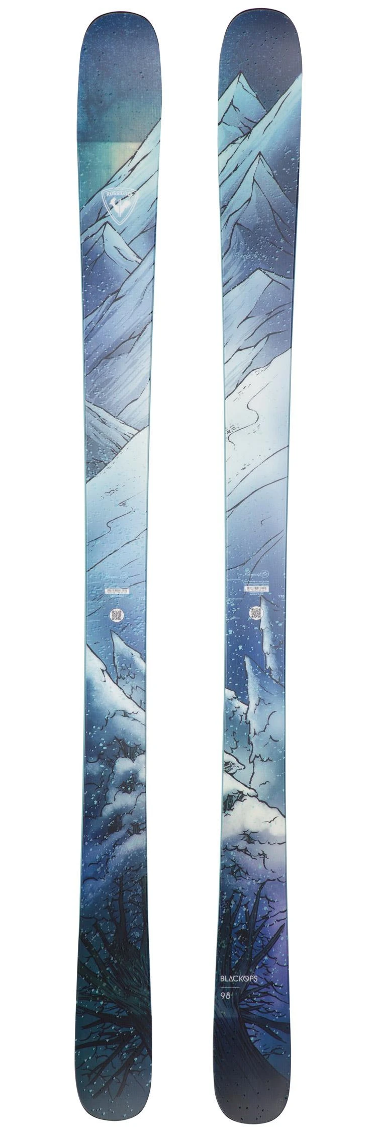 Rossignol Ski-Set Blackops W 98 Open + Bdg 1 Rossignol Ski-Set Blackops W 98 Open + Bdg