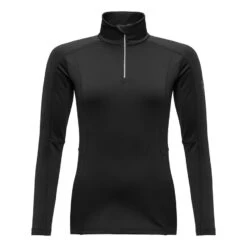 Rossignol Classique Half Zip Damen Langarm-Unterhemd Schwarz