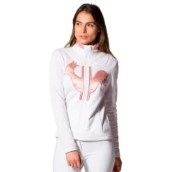 Rossignol Satin Rooster Full Zip Damen Fleecejacke Weiß