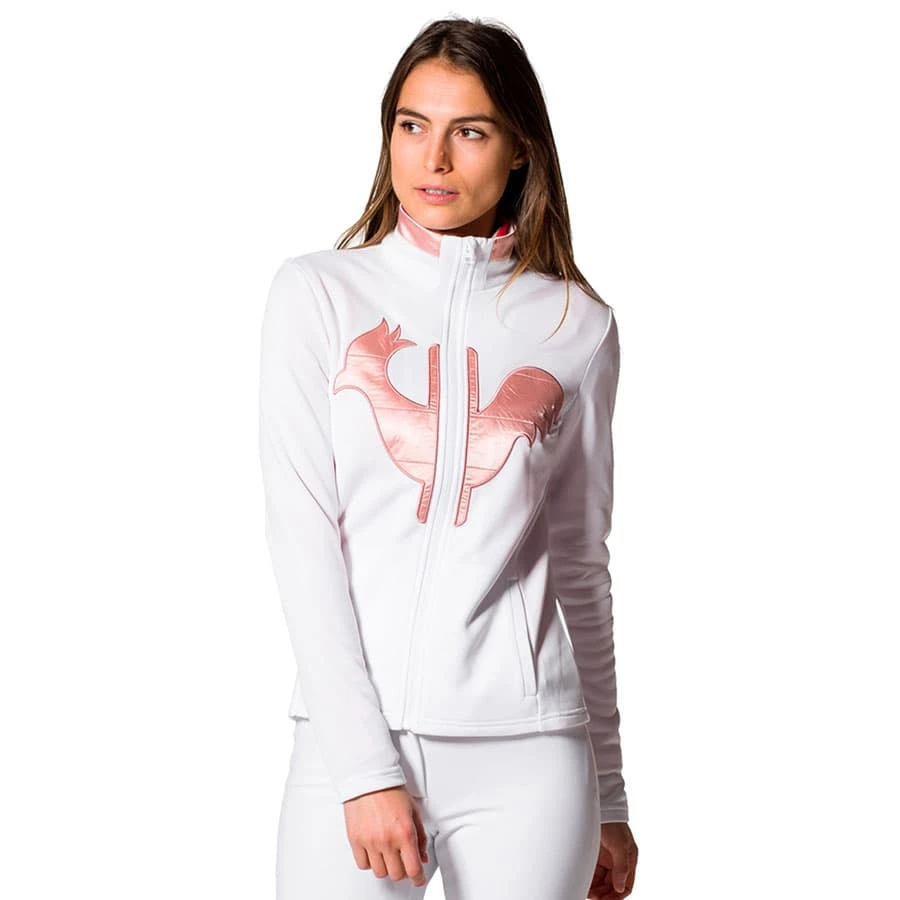 Rossignol Satin Rooster Full Zip Damen Fleecejacke Weiß 1 Rossignol Satin Rooster Full Zip Damen Fleecejacke Weiß