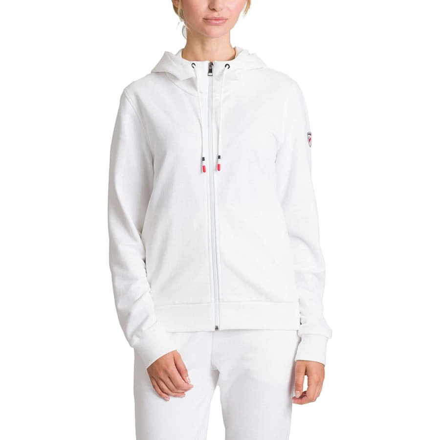 Rossignol Full Zip Damen Kapuzenjacke Weiß 1 Rossignol Full Zip Damen Kapuzenjacke Weiß