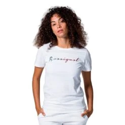 Rossignol Logo Rossi Damen T-Shirt Weiß