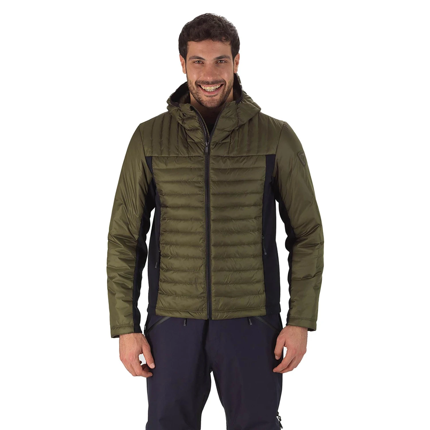 Rossignol SKPR Hybrid Light PrimaLoft Kapuzenjacke Khaki 1 Rossignol SKPR Hybrid Light PrimaLoft Kapuzenjacke Khaki