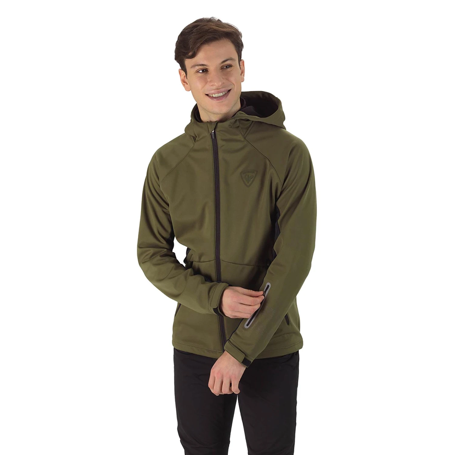 Kapuzenjacke Rossignol SoftShell Khaki Braun 1 Kapuzenjacke Rossignol SoftShell Khaki Braun