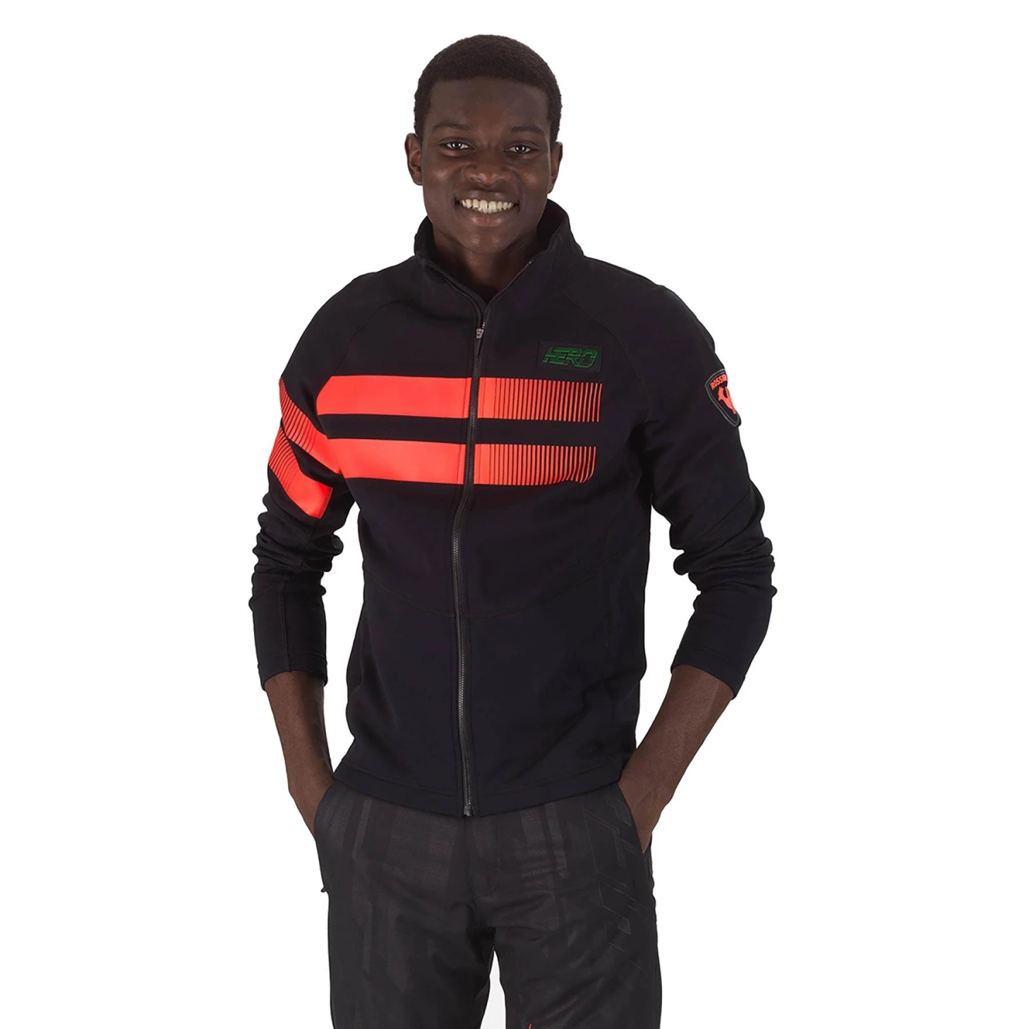 Rossignol Hero Clim Fleece Tiefschwarz 1 Rossignol Hero Clim Fleece Tiefschwarz