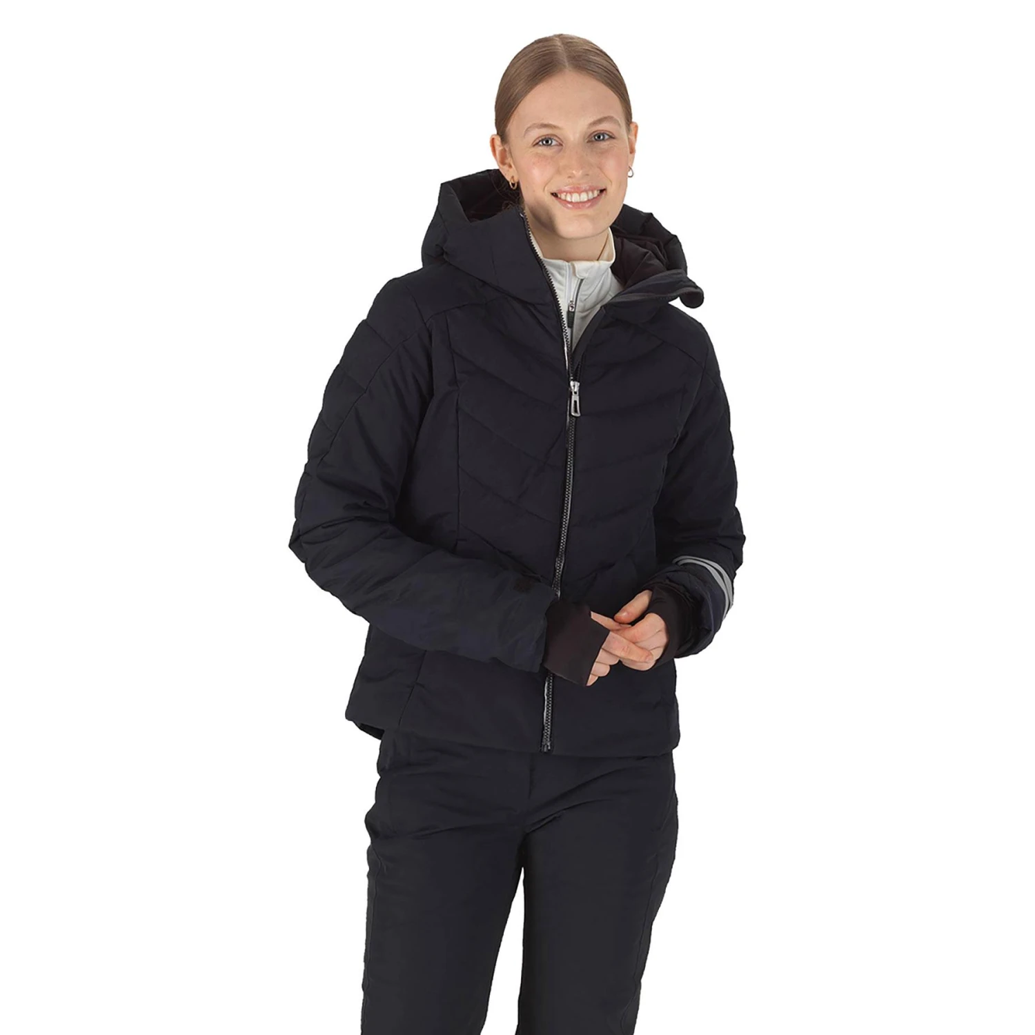 Rossignol Courbe PrimaLoft Damen Kapuzenjacke Schwarz 1 Rossignol Courbe PrimaLoft Damen Kapuzenjacke Schwarz