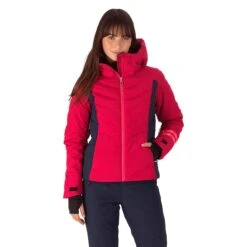Rossignol Courbe PrimaLoft Damen Kapuzenjacke Pink