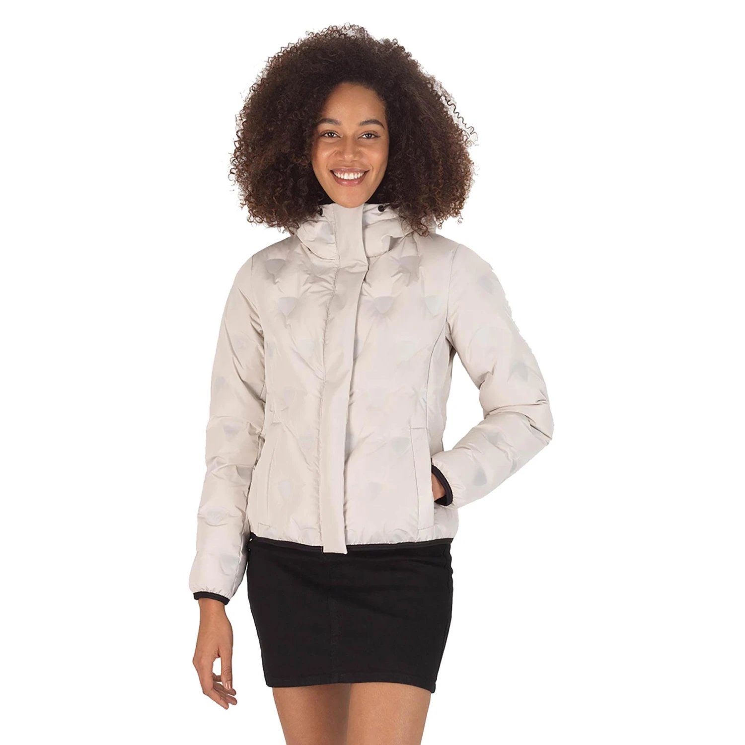 Kapuzenjacke Rossignol Welded Quilt Shield Rosa-weiß Damen 1 Kapuzenjacke Rossignol Welded Quilt Shield Rosa-weiß Damen