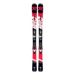 Rossignol Hero Kinder Skier + Kid 4 GW B76 Bindung Rot/schwarz/weiß