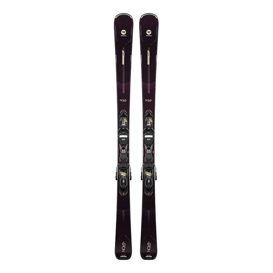 Rossignol Nova 6 Damen Skier + Xpress 11 GW B83 Bindung Schwarz/lila/gold 1 Rossignol Nova 6 Damen Skier + Xpress 11 GW B83 Bindung Schwarz/lila/gold