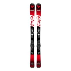 Rossignol Hero JR 100-140 Kinder Skier + Kid 4 GW B76 Bindung Rot/schwarz