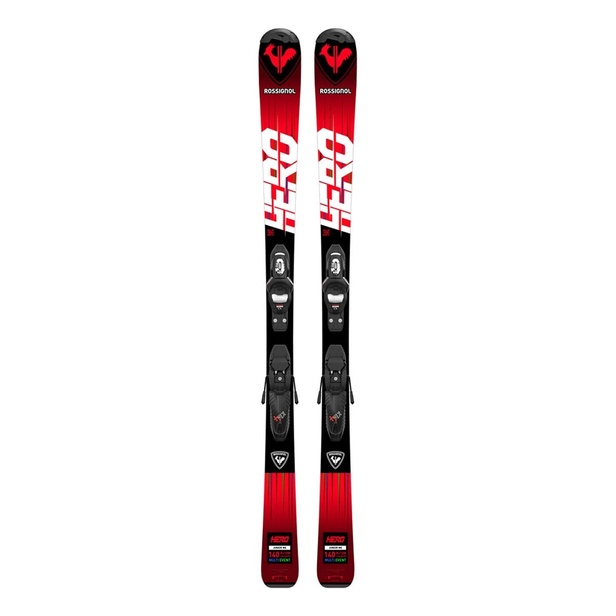 Rossignol Hero JR 100-140 Kinder Skier + Kid 4 GW B76 Bindung Rot/schwarz 1 Rossignol Hero JR 100-140 Kinder Skier + Kid 4 GW B76 Bindung Rot/schwarz