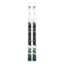 Skier Rossignol React 4 CA + Bindung Xpress 11 GW B83 Weiß Blau Orange