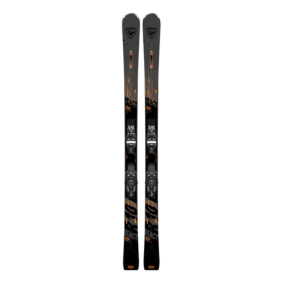 Ski Rossignol React 10 TI + Bindung SPX 12 Konect GW B80 Dunkelgrau Schwarz 1 Ski Rossignol React 10 TI + Bindung SPX 12 Konect GW B80 Dunkelgrau Schwarz